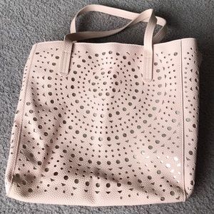 Large pink tote bag